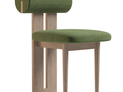 하마 의자 부클 장식품 3D 모델