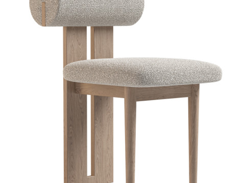 하마 의자 부클 장식품 3D 모델