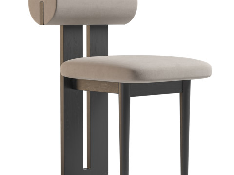 하마 의자 부클 장식품 3D 모델