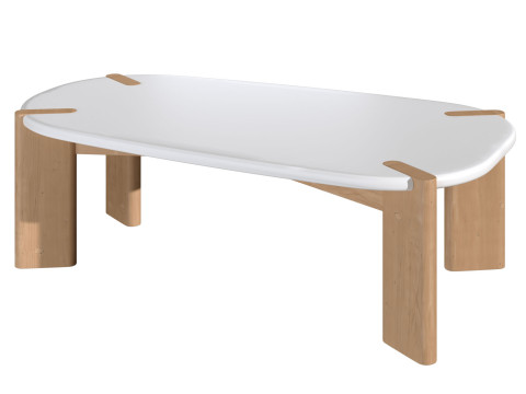 Organic coffee table Galet By La Redoute Modelo 3D