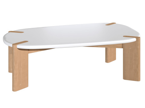 Organic coffee table Galet By La Redoute Modelo 3D