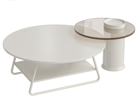 Luxury set of two coffee tables Modelo 3D