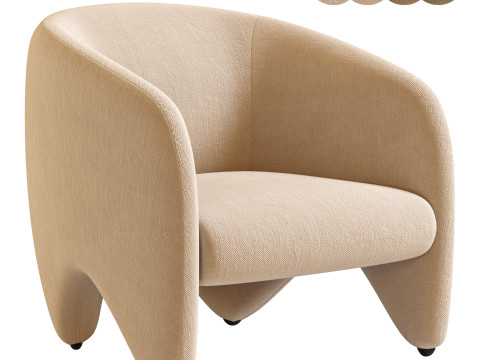 Yuzu Armchair By Arflex 3D-Modell