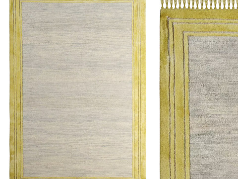 Wool Blend Tufted Tassel Rug 3D Модель