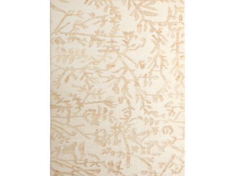 Flatwoven Fronde Wool Jute Rug Modèle 3D