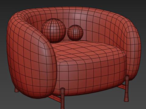 STUDIO PAOLO FERRARI CLOUD LOUNGE Chair 3D Model