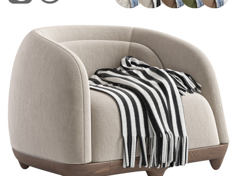 FRANCK GENSER Armchair from the Chance Series 3D-Modell