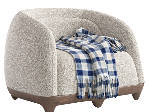 FRANCK GENSER Armchair from the Chance Series Modelo 3D
