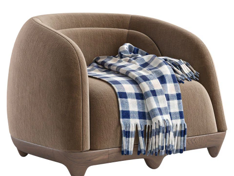 FRANCK GENSER Armchair from the Chance Series 3D Model