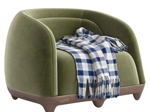 FRANCK GENSER Armchair from the Chance Series 3D Model
