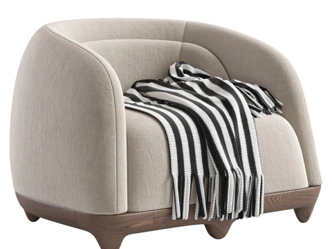 FRANCK GENSER Armchair from the Chance Series 3D Model