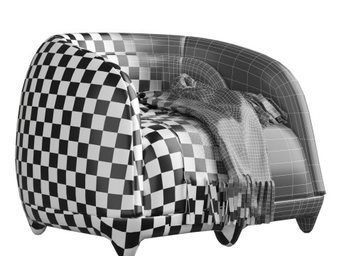 FRANCK GENSER Armchair from the Chance Series Modelo 3D