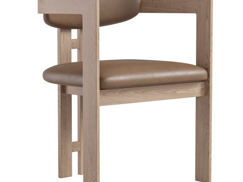 Neo Velvet Arm Chair 3D Model