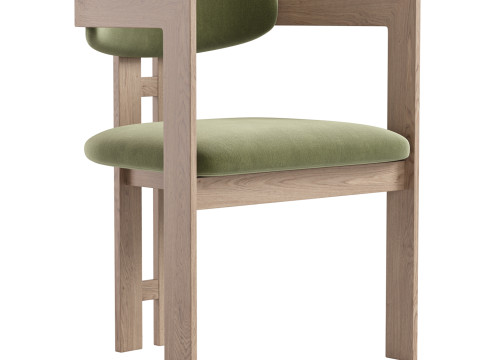 Neo Velvet Arm Chair 3D Model