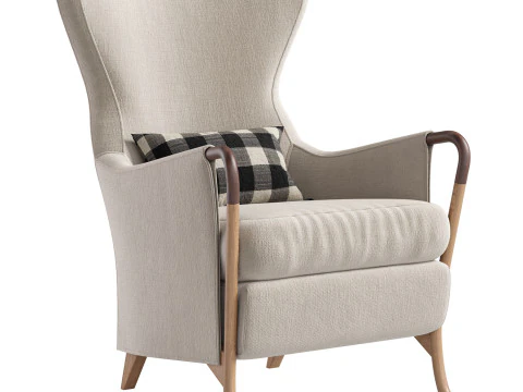 Armchair PROGETTI 63340 By Giorgetti 3D Model