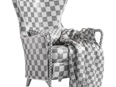 Armchair PROGETTI 63340 By Giorgetti Modello 3D