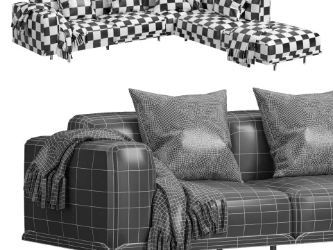 Arflex Claudine L Sofa 3D Model