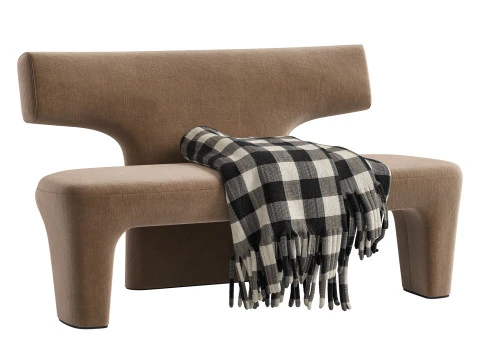 Armless Sofa FURNITURE By LITHO 3D Model