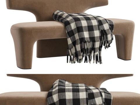 Armless Sofa FURNITURE By LITHO 3D Model