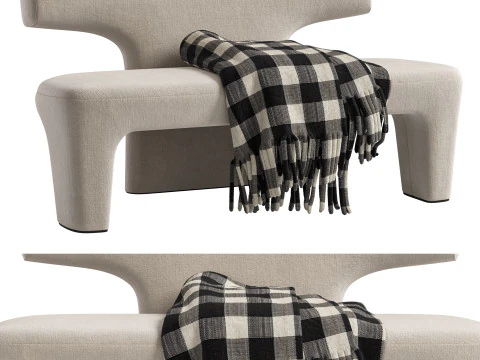 Armless Sofa FURNITURE By LITHO 3D Model
