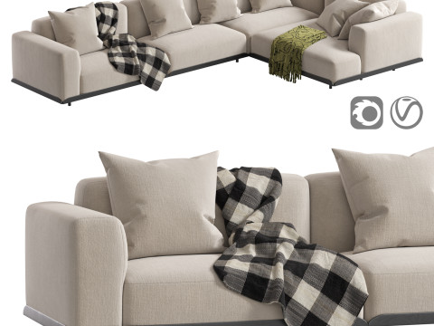 Arflex Claudine L Sofa 3D Model