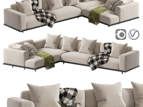 Arflex Claudine L Sofa Modèle 3D
