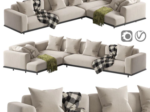 Arflex Claudine L Sofa 3D Model