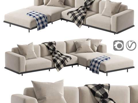 Arflex Claudine L Sofa 3D Model