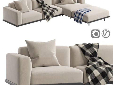 Arflex Claudine L Sofa 3D Model