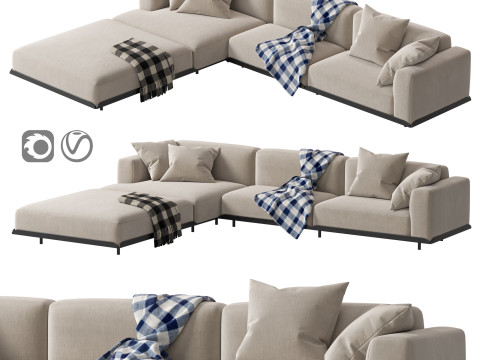 Arflex Claudine L Sofa 3D Model
