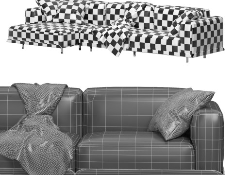 Arflex Claudine L Sofa Modelo 3D