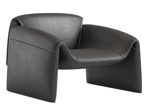 LE CLUB Armchair By Poliform Modelo 3D