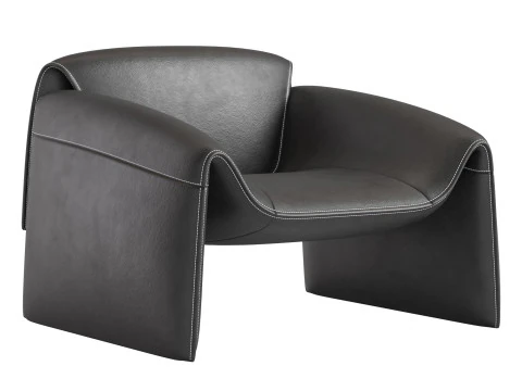 LE CLUB Armchair By Poliform 3D Model