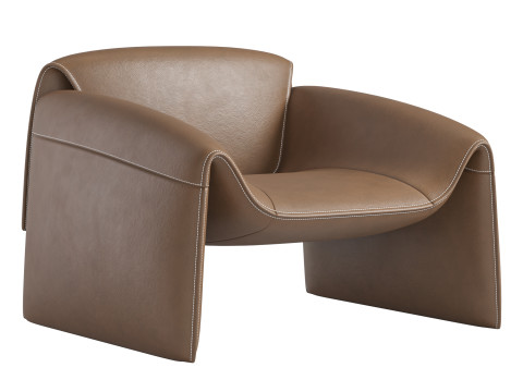 LE CLUB Armchair By Poliform Modelo 3D