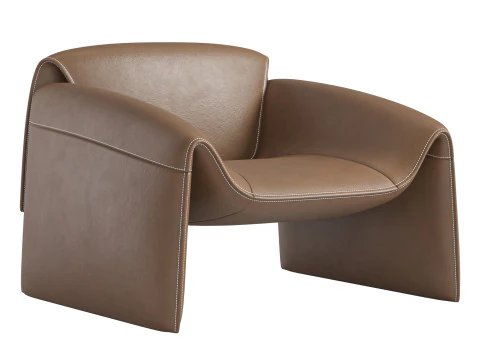 LE CLUB Armchair By Poliform 3D Model