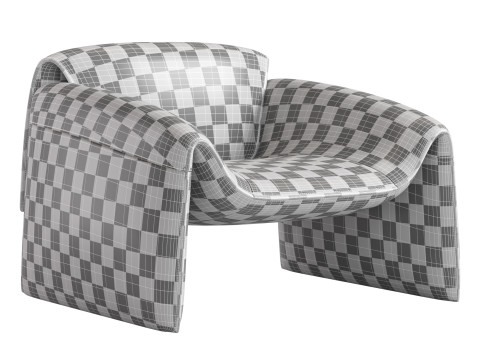 LE CLUB Armchair By Poliform Modelo 3D