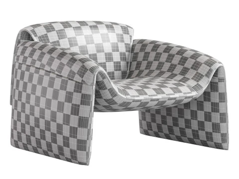 LE CLUB Armchair By Poliform 3D Model