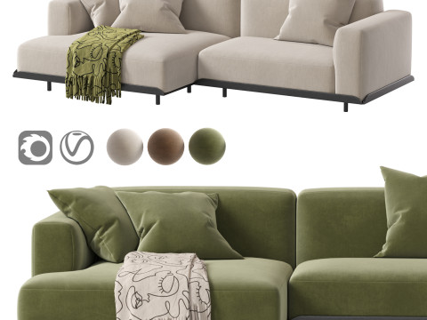 Arflex Claudine L Sofa 3D Model