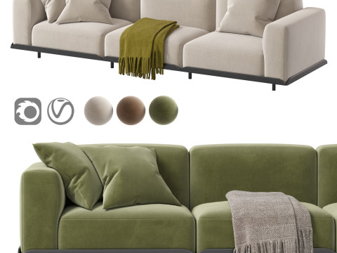 Arflex Claudine L Sofa 3D Model