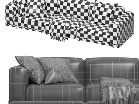 Arflex Claudine L Sofa 3D Model