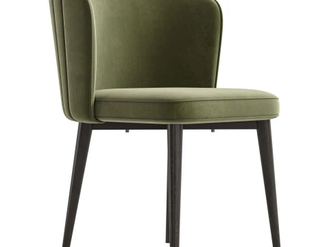 CLAUDE FABRIC DINING CHAIR 3D Model