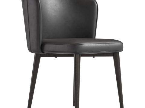 CLAUDE FABRIC DINING CHAIR Model 3D
