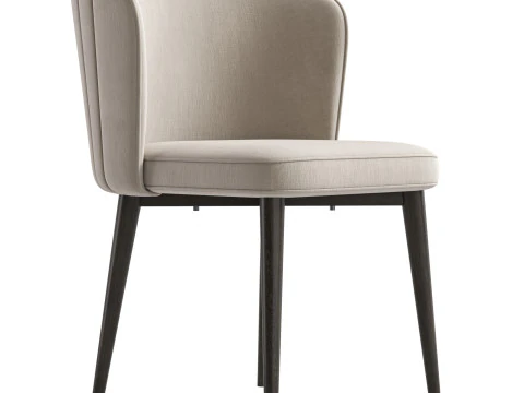CLAUDE FABRIC DINING CHAIR 3D Model