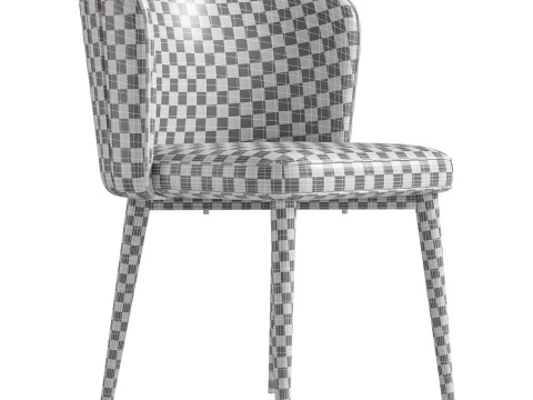 CLAUDE FABRIC DINING CHAIR 3D Model