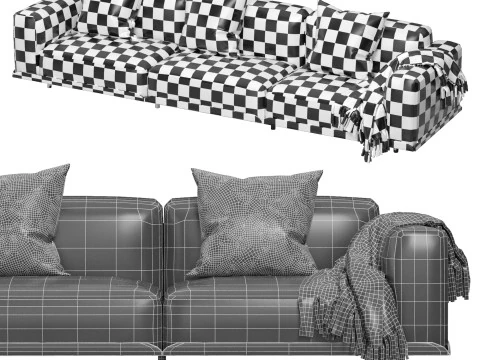 Arflex Claudine L Sofa 3D Model