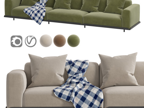Arflex Claudine L Sofa 3D Model