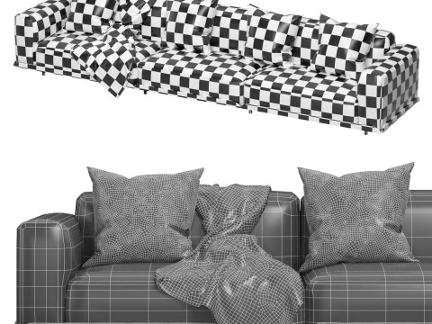 Arflex Claudine L Sofa 3D Model