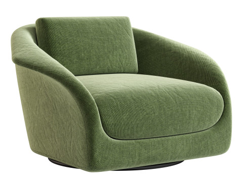 Ezra Swivel Chair Modello 3D