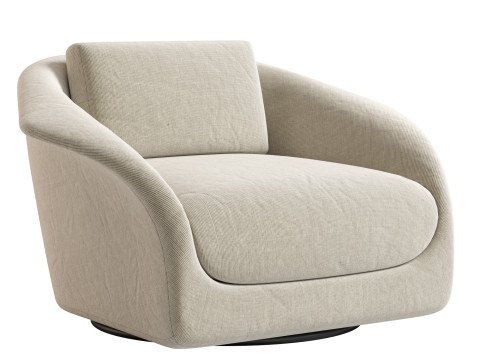 Ezra Swivel Chair Modello 3D