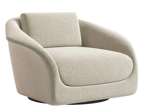 Ezra Swivel Chair 3D Model